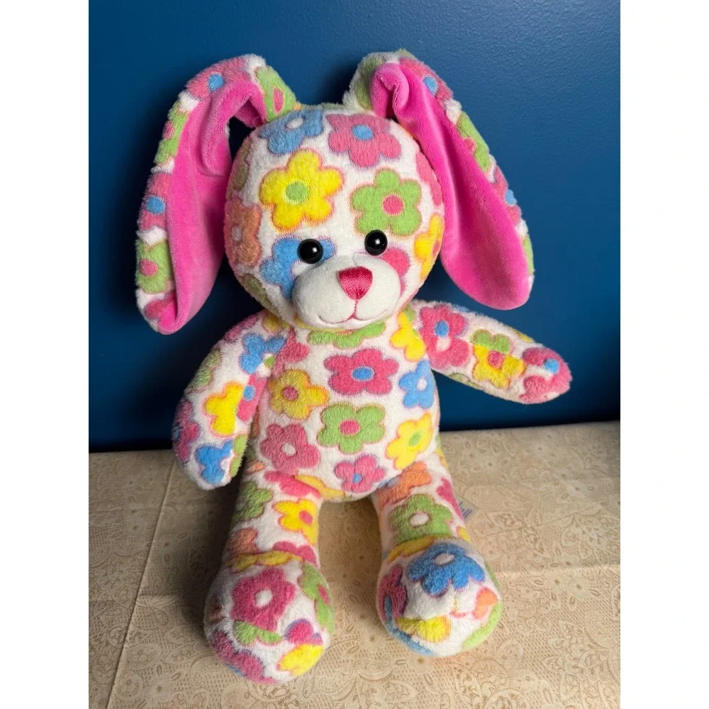 Build-A-Bear 25th Anniversary Blossom Bunny Floral Plush Retired 2010 Inspired
